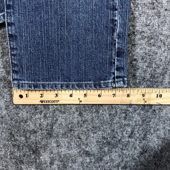 Lucky Brand Classic Rider Crop Jeans Womens 6/28 Blue Medium Wash Denim Stretch - Picture 7 of 16